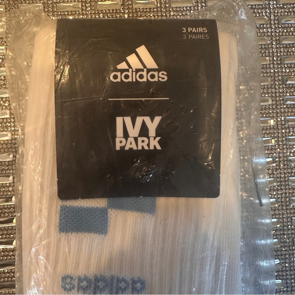 IVY PARK X ADIDAS 3-PAIR PACK IVY PARK CREW SOCKS SIZE S NWT - Picture 13 of 14